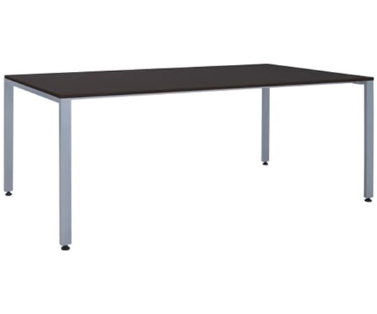 カグクロ 法人様向け ミーティングテーブル W1800×D900×H700mm ダークブラウン 会議テーブル 269154