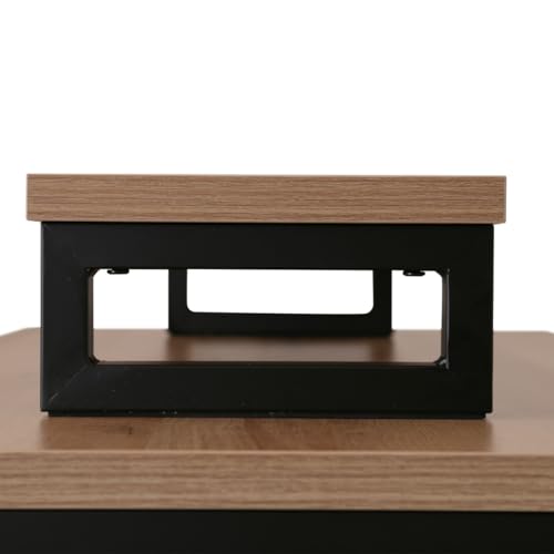 テレワーク応援 カグクロ ALetto アレット 机上台 W750×D250×H125mm ブラックフレーム×アッシュウッド デスクアクセサリー ALT-750KD-BK-AW 個人宅配送込A