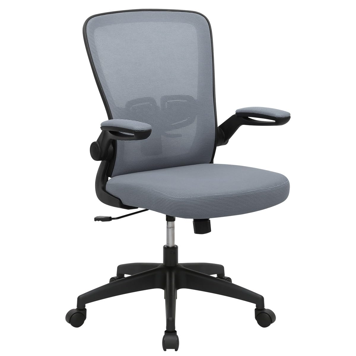 法人様向け カグクロ オフィスチェア 事務椅子 メッシュチェアNRD 肘付き グレー NRD-018-GY